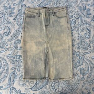 Black Orchard Denim Pencil Skirt Size 24